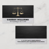 Carte De Visite Échelles de justice | Avocat Sleek (Devant / Derrière)