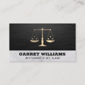 Carte De Visite Échelles de justice | Avocat Sleek (Devant)