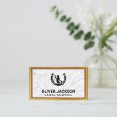 Carte De Visite Échelles de justice | Cadre de bordure Antique en  (Debout devant)