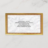 Carte De Visite Échelles de justice | Cadre de bordure Antique en  (Dos)