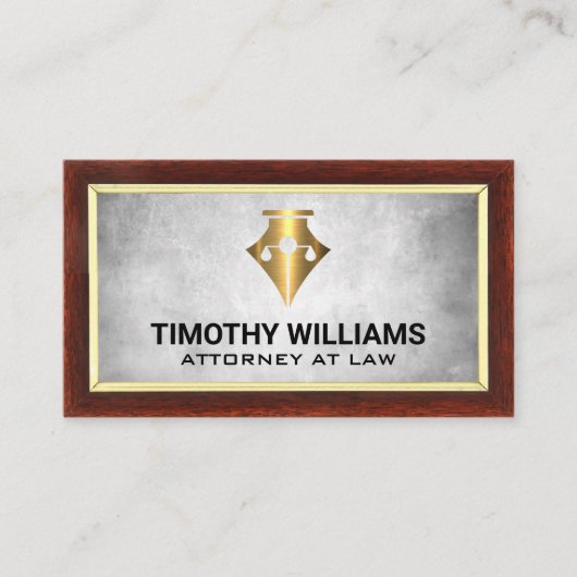 Carte De Visite Échelles de justice | Crayon | Droit (Devant)