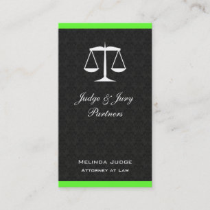 Carte De Visite Échelles de Justice Damassé Professionnel Juridiqu