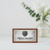 Carte De Visite Échelles de justice | Logo de la plaque gravée en (Debout devant)