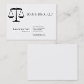 Carte De Visite Échelles de justice (loi) (Devant / Derrière)