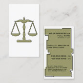 Carte De Visite échelles de justice oddRex (Devant / Derrière)