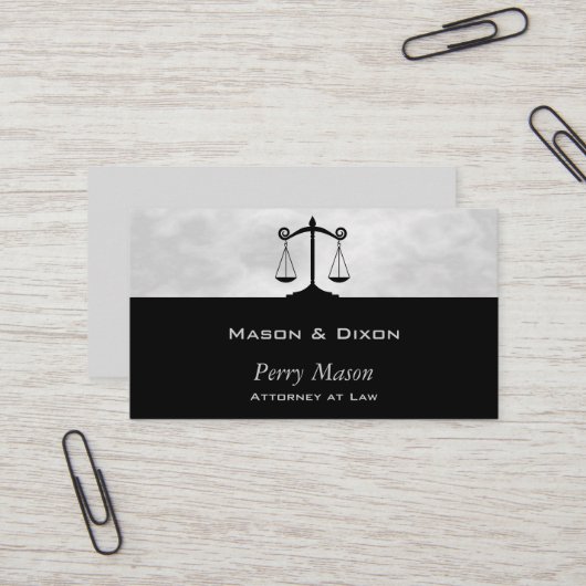 Carte De Visite Échelles de justice Smokey (Devant/Arrière en situation)