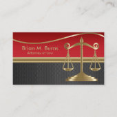 Carte De Visite Échelles de la loi | de justice | personnalisable (Devant)