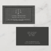 Carte De Visite Échelles de mandataire de justice (Devant / Derrière)