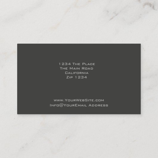 Carte De Visite Échelles de mandataire de justice (Dos)