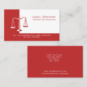 Carte De Visite Échelles de mandataire de justice (Devant / Derrière)