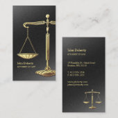 Carte De Visite Échelles d'or de la justice | Procureur (Devant / Derrière)