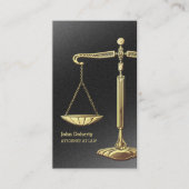 Carte De Visite Échelles d'or de la justice | Procureur (Devant)