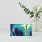 CARTE DE VISITE ÉCHELLES D'OR DE LA LOI AVEC GEM STONES MONOGRAM (Debout devant)