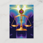 CARTE DE VISITE ÉCHELLES D'OR DE LA LOI, PROCUREUR, SYMBOLE DE LA  (Dos)