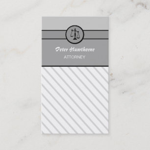 Carte De Visite Échelles élégantes de justice d'avocat de