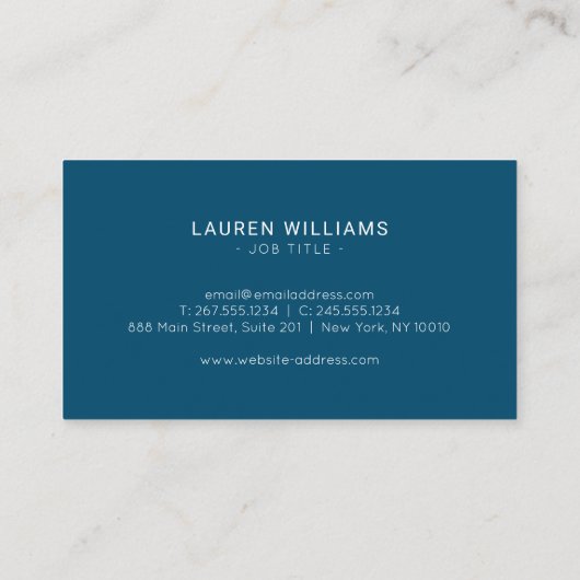 Carte De Visite Échelles modernes (Dos)