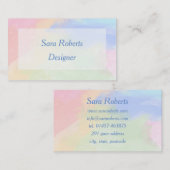 Carte De Visite Éclaboussure de couleur (Devant / Derrière)