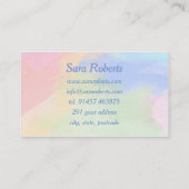 Carte De Visite Éclaboussure de couleur (Dos)