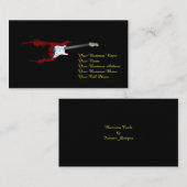 Carte De Visite Éclaboussure de guitare (Devant / Derrière)