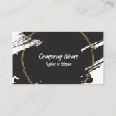 Carte De Visite Éclaboussure de peinture d'or (Dos)