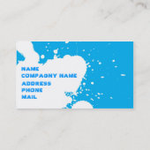 Carte De Visite Éclaboussure drôle (Dos)