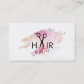 Carte De Visite éclaboussure moderne de peinture d'aquarelle de (Devant)