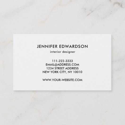 Carte De Visite Éclaboussure pourpre bleue d'éclaboussure (Dos)