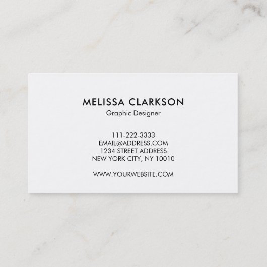 Carte De Visite Éclaboussure pourpre bleue d'éclaboussure (Dos)