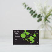Carte De Visite éclaboussure verte (Debout devant)