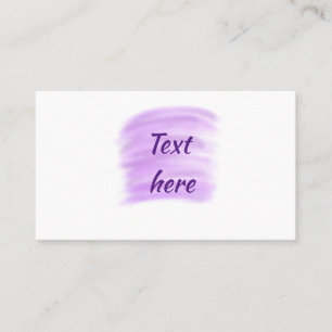 Carte De Visite Eclaboussures d'aquarelle violette ajoutent du tex