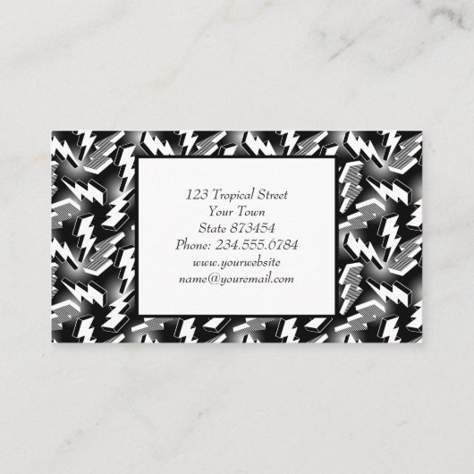 Carte De Visite Éclair (Dos)