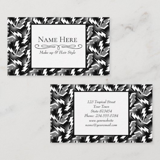 Carte De Visite Éclair (Devant / Derrière)