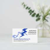 Carte De Visite éclair de circuit électrique à domicile (Debout devant)