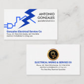 Carte De Visite éclair de circuit électrique à domicile (Devant / Derrière)