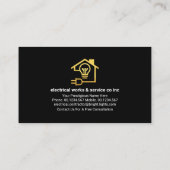 Carte De Visite Éclair d'onde électrique pulvérisateur (Dos)