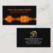 Carte De Visite Éclair d'onde électrique pulvérisateur (Devant / Derrière)