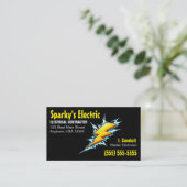 Carte De Visite Éclair | Électricien / Entrepreneur (Debout devant)