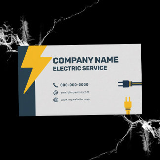 Carte De Visite Éclair - Services Électriques