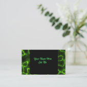 Carte De Visite Éclair vert (Debout devant)