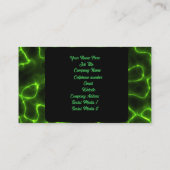 Carte De Visite Éclair vert (Dos)