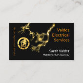 Carte De Visite Éclairage boulons alimentant le circuit de câblage (Devant)