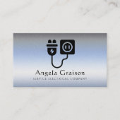 Carte De Visite Éclairage, Câblage, Électricien Professionnel (Devant)