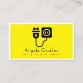 Carte De Visite Éclairage, Câblage, Électricien Professionnel (Devant)