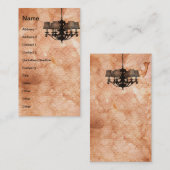 Carte De Visite Éclairage de grunge (Devant / Derrière)