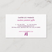 Carte De Visite Éclairage de la jambe à haut rendement (Dos)