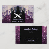 Carte De Visite Éclairage de luxe moderne broche à whisky boulange (Devant / Derrière)