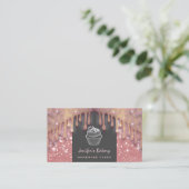 Carte De Visite Éclairage de luxe moderne gouttes de cupcake migno (Debout devant)