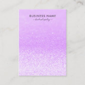 Carte De Visite Éclairage de Parties scintillant violet à l'oreill (Devant)