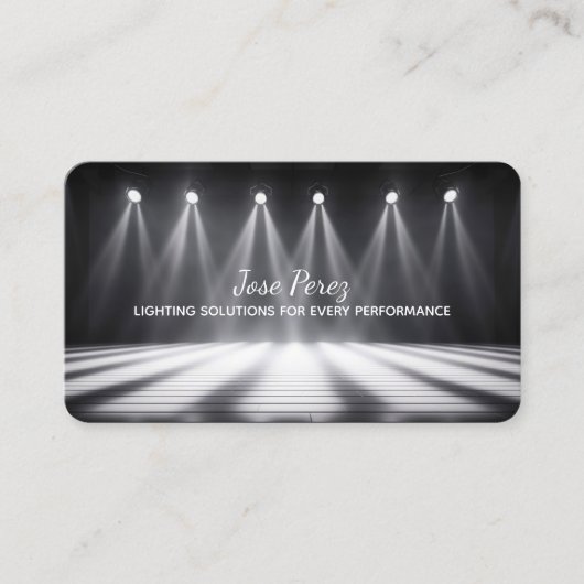 Carte De Visite Éclairage d'étape (Devant)
