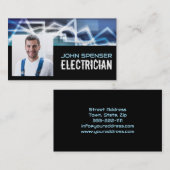 Carte De Visite Éclairage du service de câblage électrique à domic (Devant / Derrière)